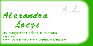 alexandra loczi business card
